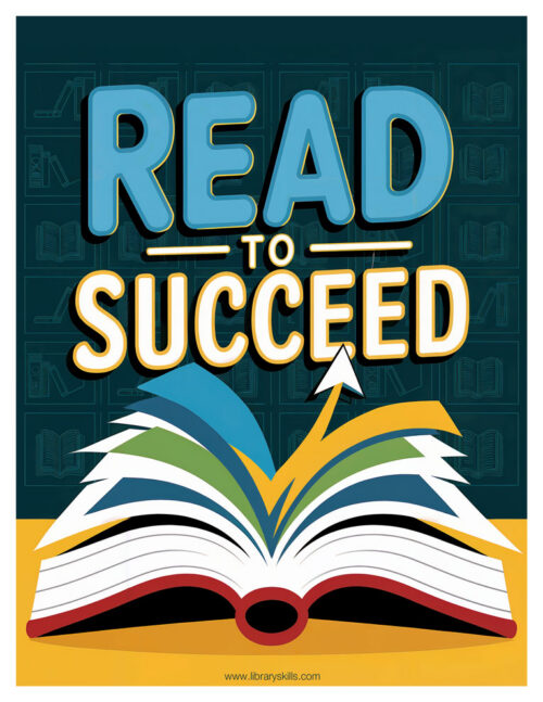 Read To Succeed - Free Library Poster